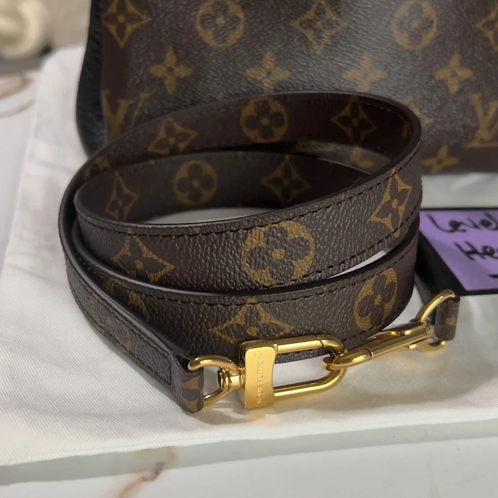 Authentic Louis Vuitton Pallas BB Full Noir Monogram